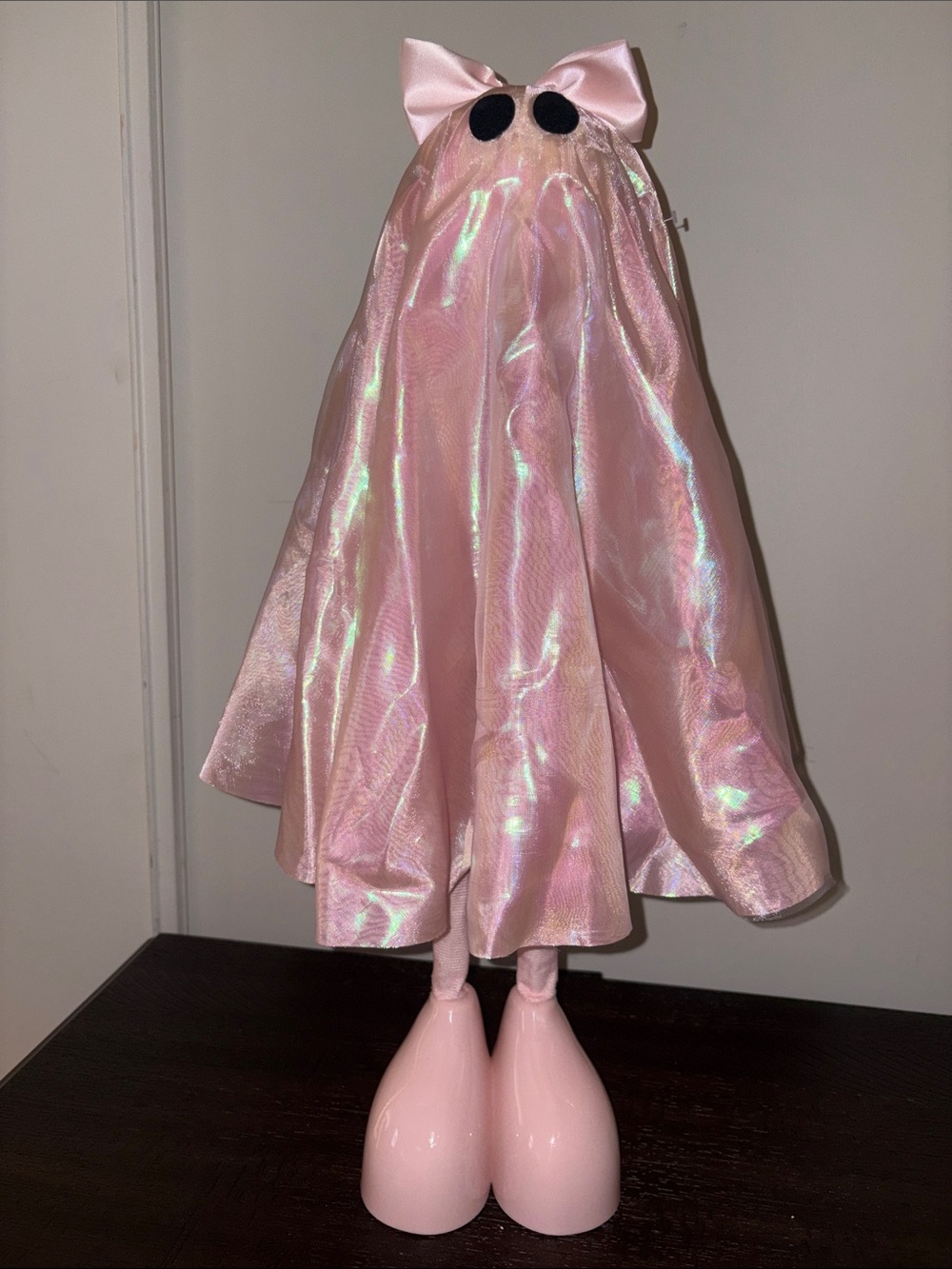 Iridescent Pink Standing Ghost Home/ Office Decor